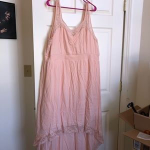 Light Pink Hi- Low Torrid Maxi Dress